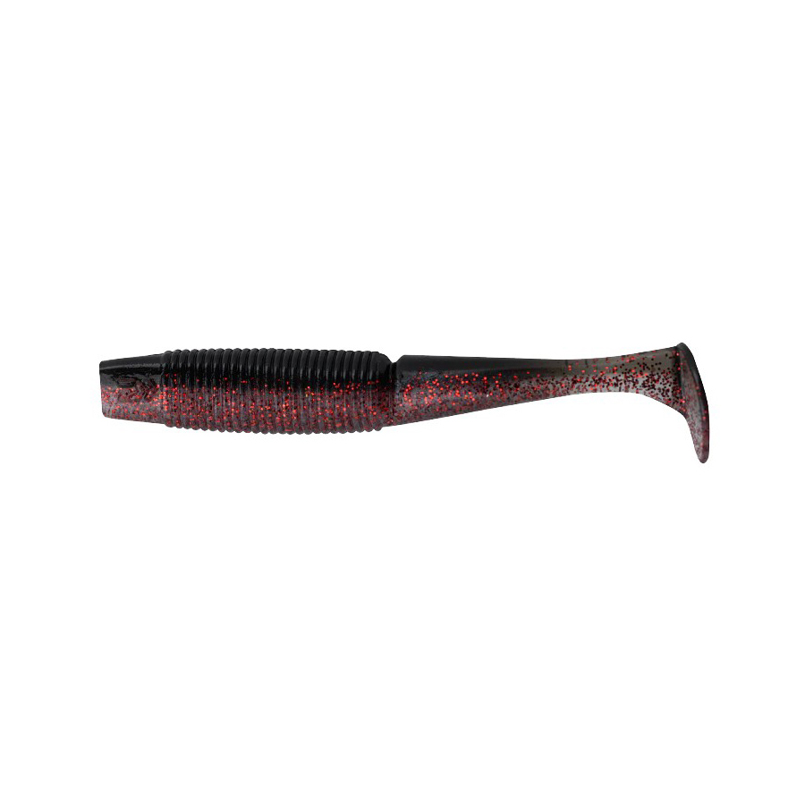 Силиконовая приманка Daiwa Bait Junkie Minnow GHOST BLACK RED BELLY