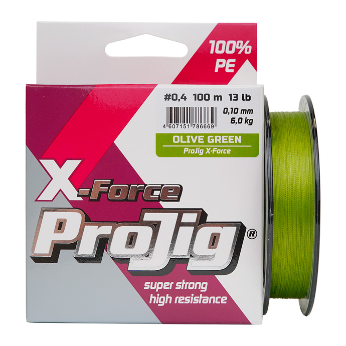 Шнур плетеный ProJig X-Force, хаки