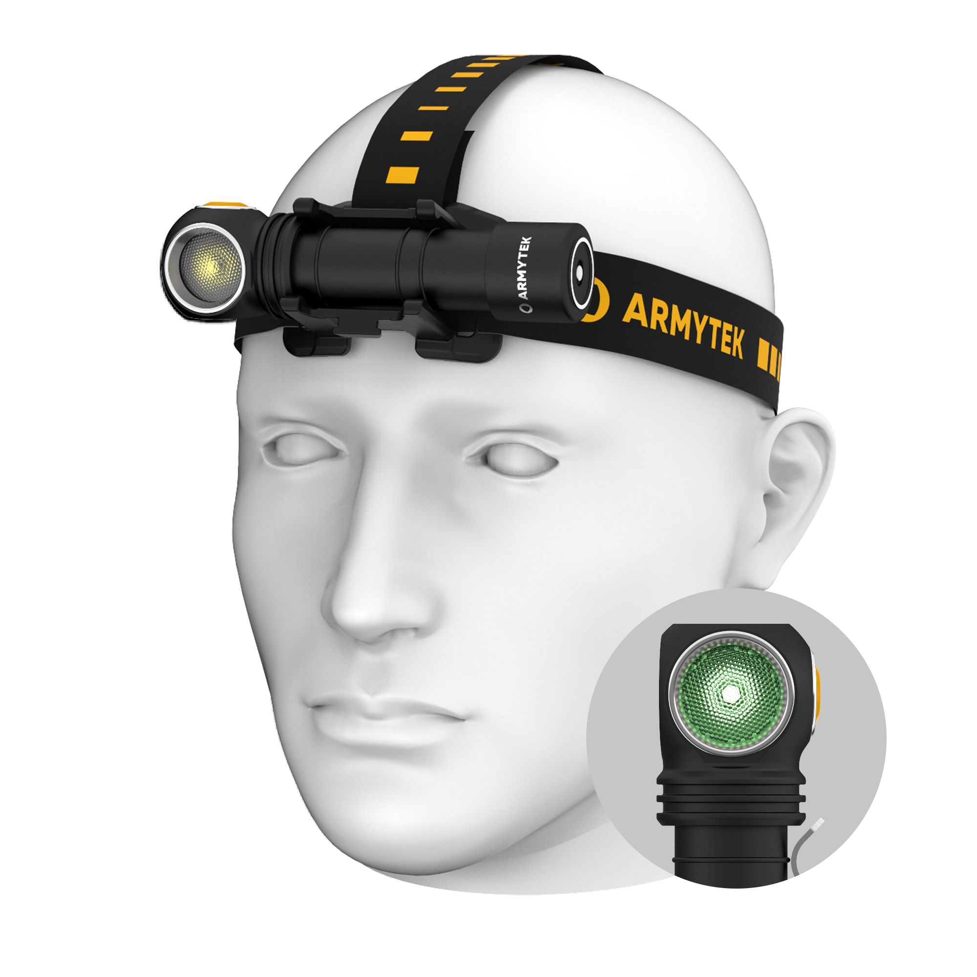 Фонарь Armytek Wizard C2 WG Magnet USB (тёплый/зелёный)