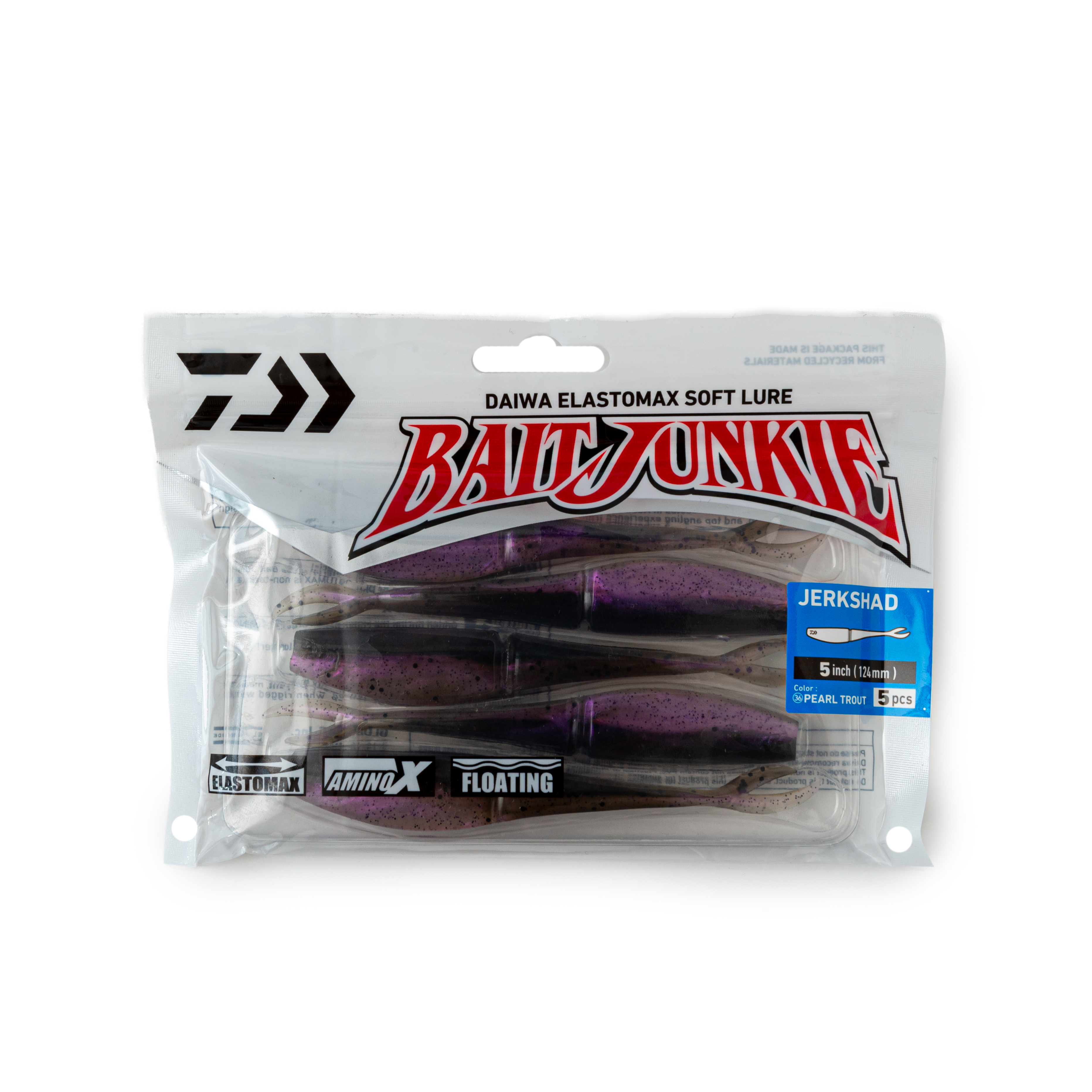 Силиконовая приманка Daiwa Bait Junkie Jerkshad PEARL TROUT (5")