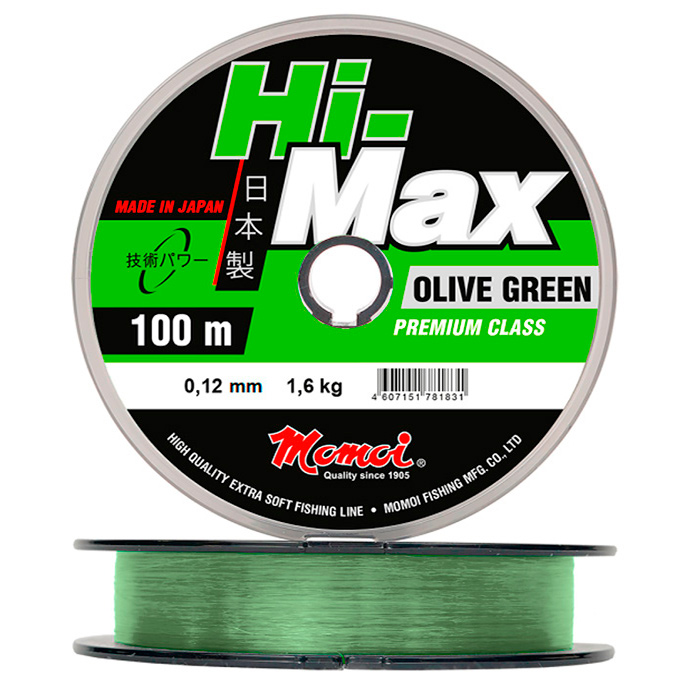 Momoi Hi-Max Olive Green, 100 м, зелёная