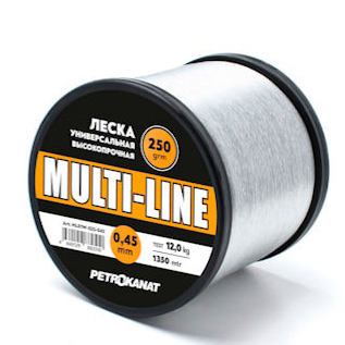 Леска универсальная Multi-Line 250 г, прозрачная