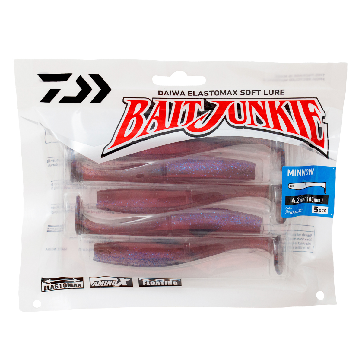 Силиконовая приманка Daiwa Bait Junkie Minnow WAKASAGI (4.2")