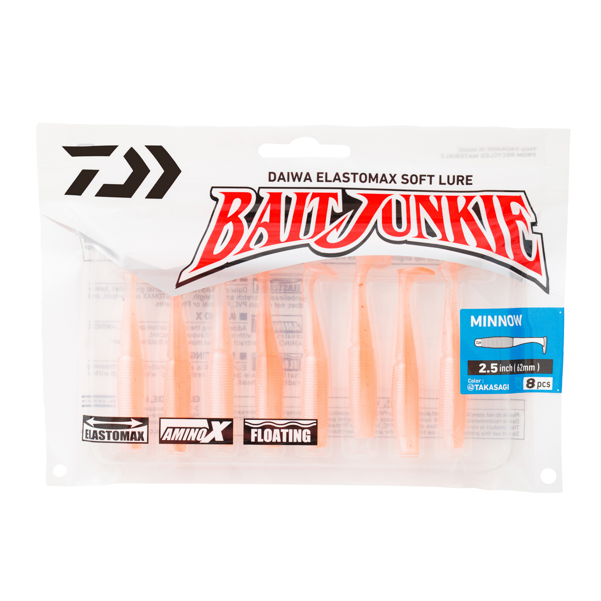 Силиконовая приманка Daiwa Bait Junkie Minnow TAKASAGI (2.5")