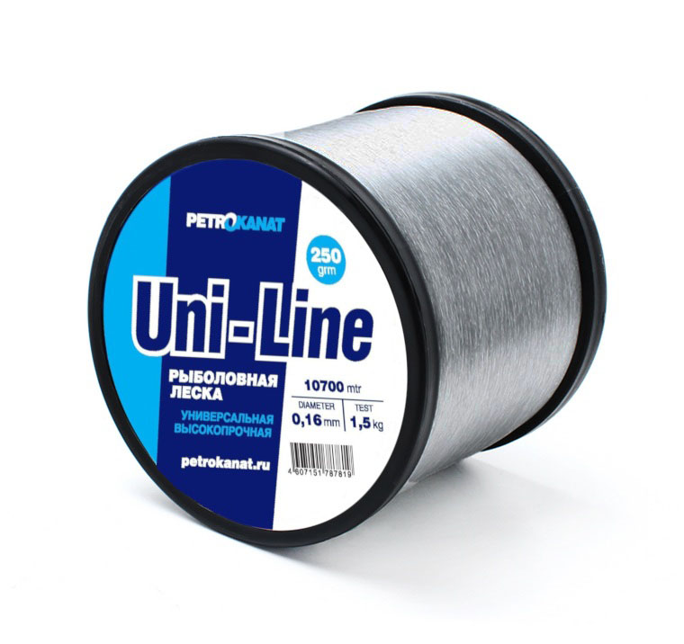 Леска универсальная Uni-Line 250 г, серая
