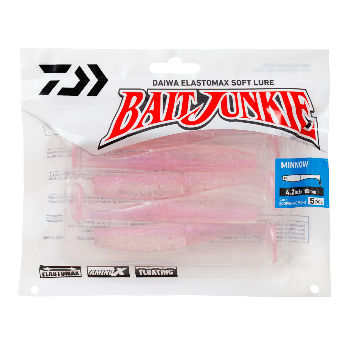 Силиконовая приманка Daiwa Bait Junkie Minnow OPENING NIGHT (4.2")