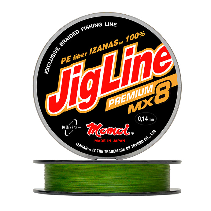 Шнур плетеный JigLine MX8 Premium, хаки
