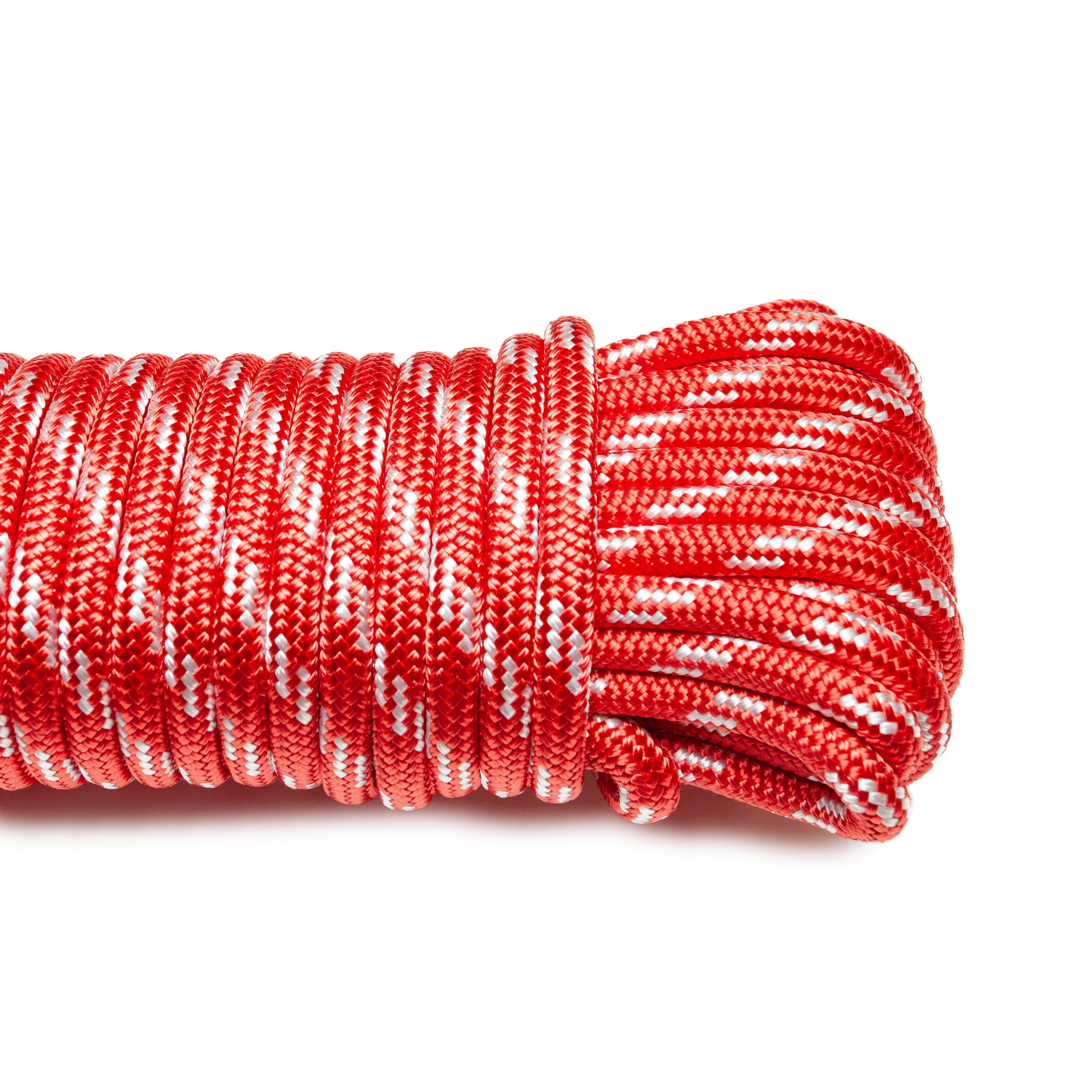 Шнур плетеный Standard-Cord, моток (10 мм, 1100 кгс, 10 м, красно-белый)