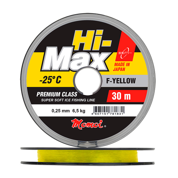 Momoi Hi-Max F-Yellow, 30 м, флуоресцентно-жёлтая